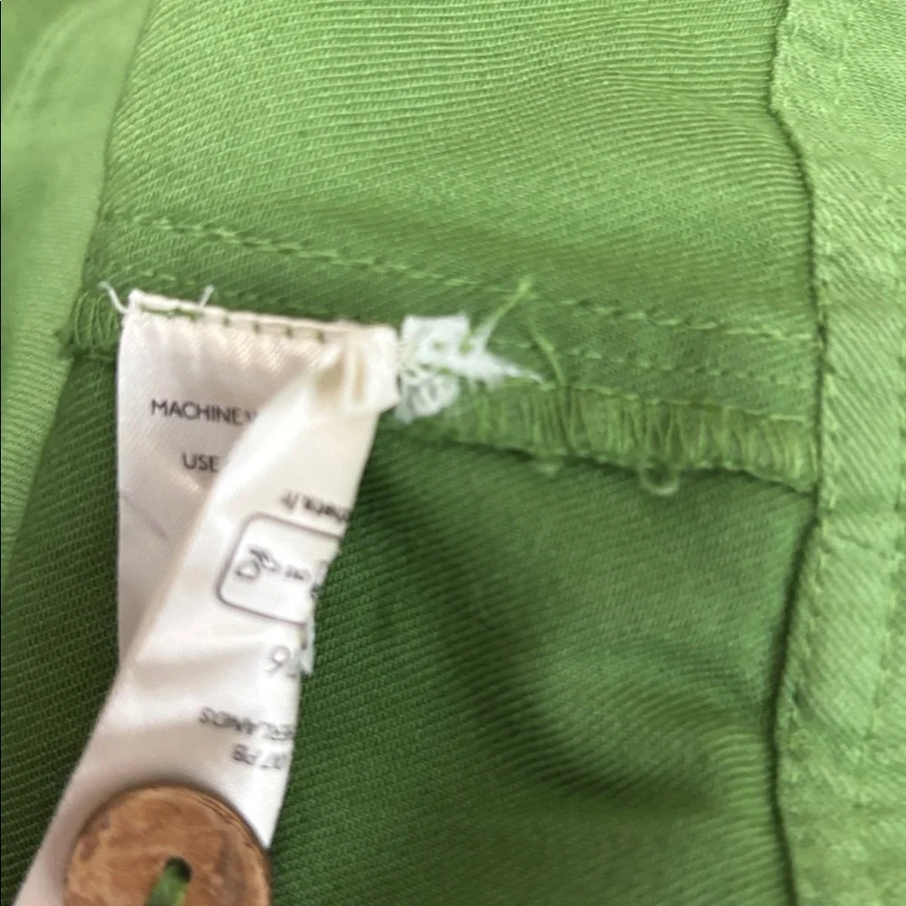 Pilcro Kyla Cotton Flounce Mini Dress in Green - NWOT - Size Small - Picture 10 of 11